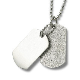 "Dogtags" Rustfrit st�l (316L)